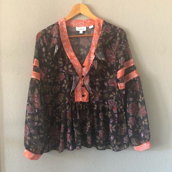 Anthropologie LAIA Floral Tunic - Picture 2 of 7